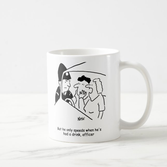 Mug Le mari de la femme est un chauffeur de boisson (Droite)