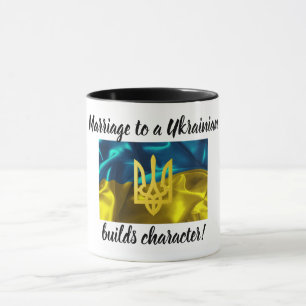 Mug Le mariage à un Ukrainien établit le caractère