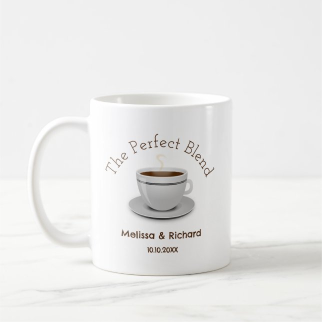Mug Le Mariage De Café Parfait Favorisé (Gauche)