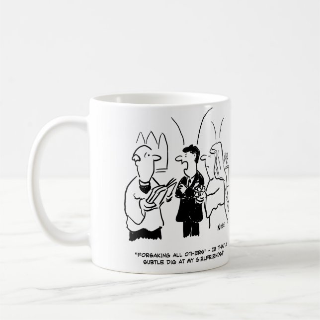 Mug Le marié pense que Vicar est en train de creuser s (Gauche)