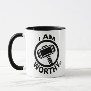 Mug Le Marteau de Thor - Je suis digne