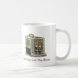 Mug Le mauvais chien a obtenu les bleus