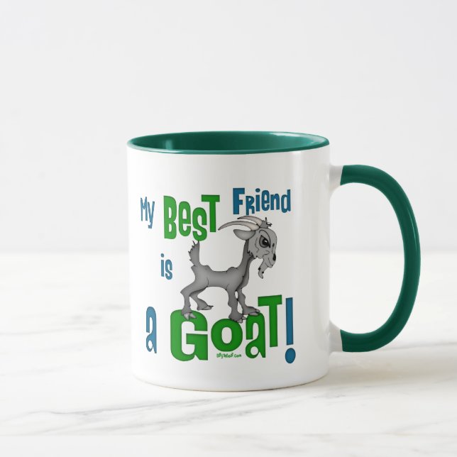 Mug Le meilleur ami est une chèvre (Droite)