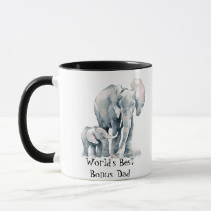 Mug Le meilleur bonus papa du monde animal africain él