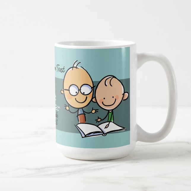Mug Le meilleur cadeau PERSONNALISÉ de professeur par (Droite)