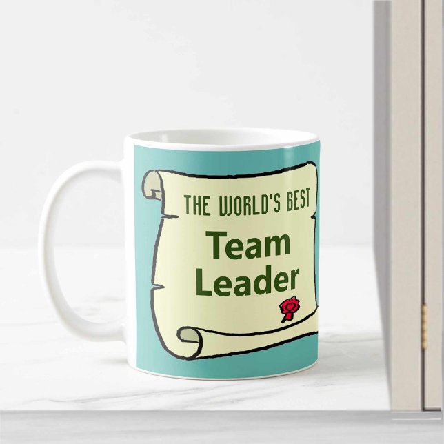 Mug Le meilleur chef d'équipe du monde. (Créateur téléchargé)