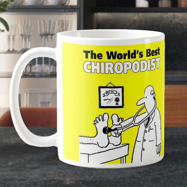 Mug Le meilleur chiropodiste du monde (Créateur téléchargé)