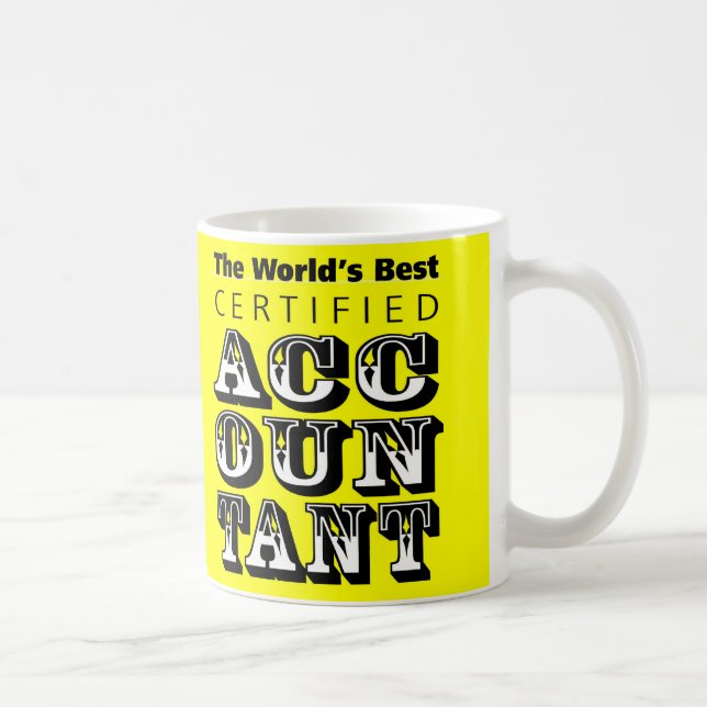 Mug Le meilleur comptable certifié au monde (Droite)