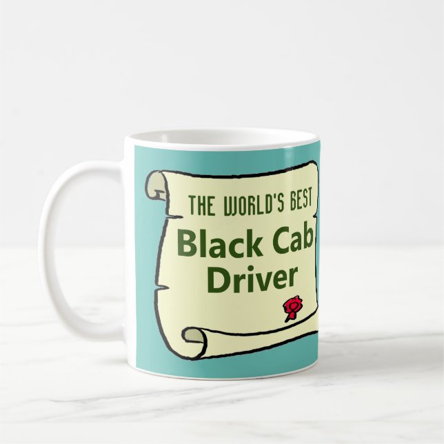 Mug Le meilleur conducteur de taxi noir au monde. (Gauche)