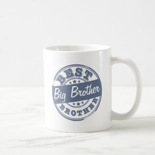 Mug Le meilleur frère - effet de tampon en caoutchouc