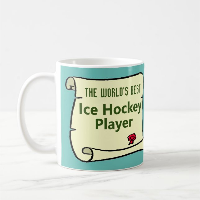 Mug Le meilleur joueur de hockey sur glace au monde. (Gauche)