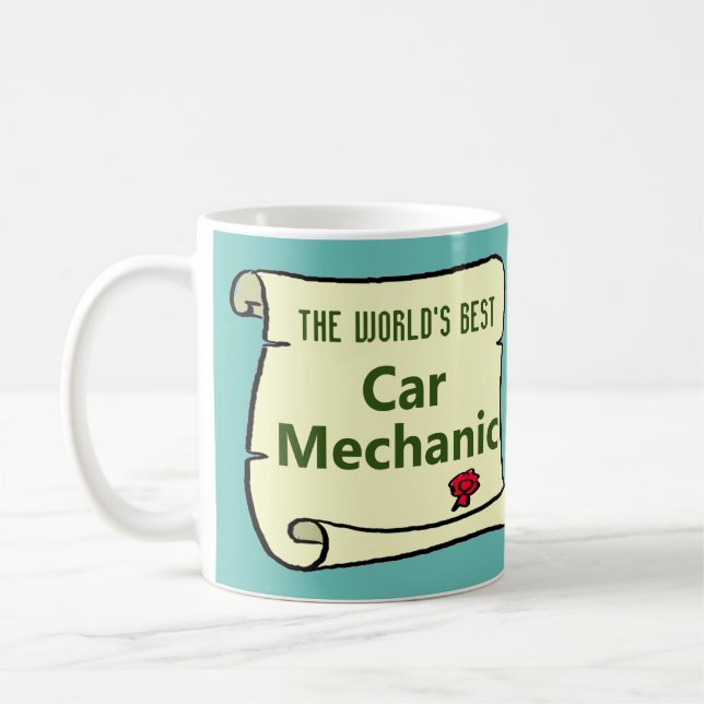 Mug Le meilleur mécanicien automobile au monde. (Gauche)