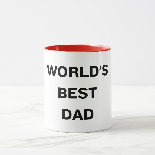 Mug Le meilleur papa du monde (Centre)