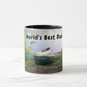 Mug Le meilleur papa du monde Pêche Camping Canoë