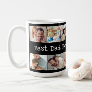Mug Le meilleur.Papa. Jamais. Collage de photos en noi