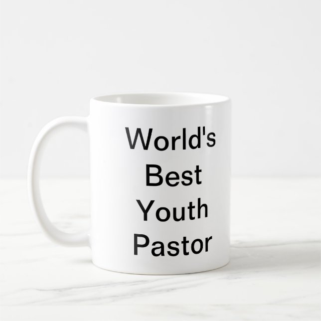 Mug Le meilleur pasteur de la jeunesse du monde (Gauche)