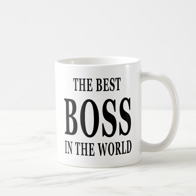Mug Le meilleur patron dans patron du monde drôle du (Droite)
