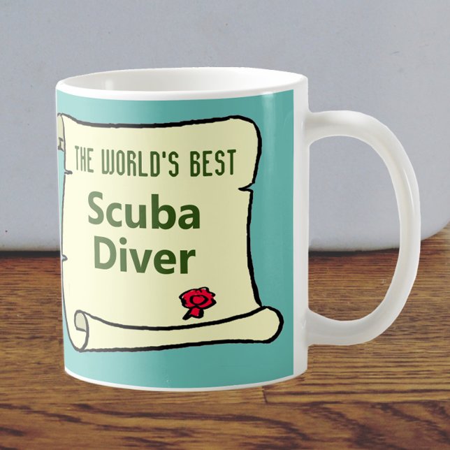 Mug Le Meilleur Plongeur Au Monde. (Créateur téléchargé)