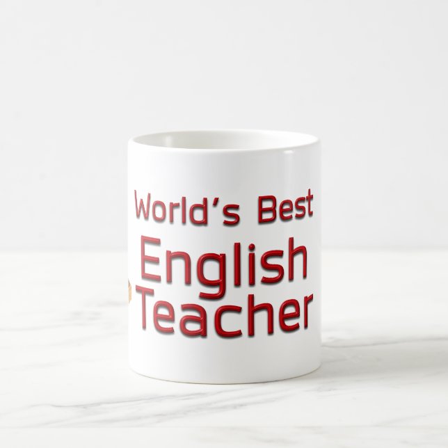 Mug Le meilleur professeur d'Anglais du monde avec des (Centre)