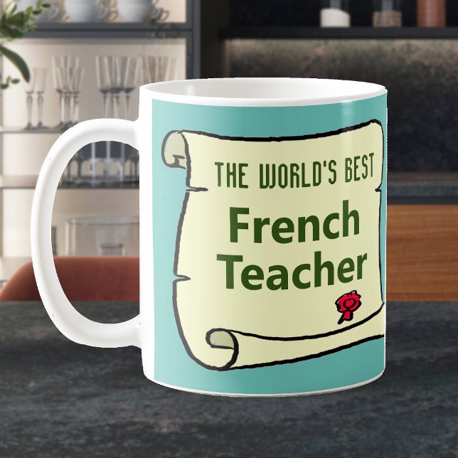 Mug Le meilleur professeur de français au monde. (Créateur téléchargé)