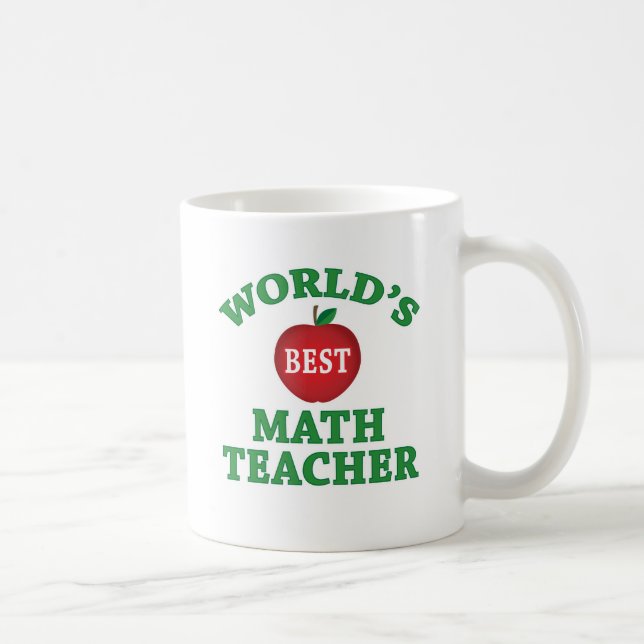 Mug Le meilleur professeur de maths du monde (Droite)