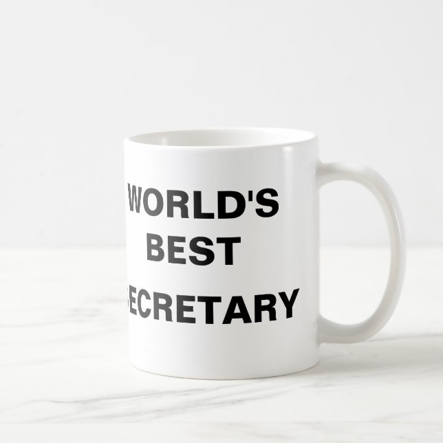 MUG LE MEILLEUR SECRÉTAIRE DU MONDE (Droite)