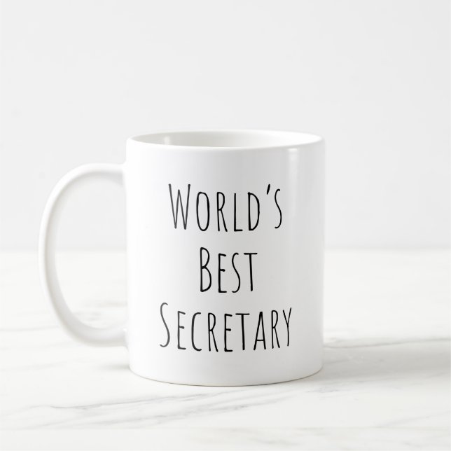 Mug Le meilleur secrétaire du monde (Gauche)