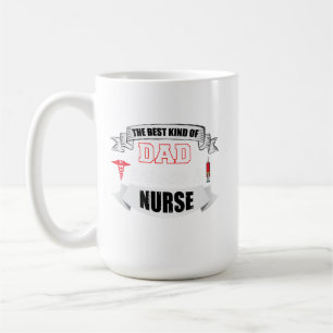 Mug Le meilleur type de papa élève une infirmière - Fi