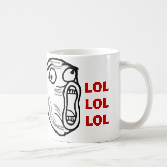 Mug Le meme d'Internet de bandes dessinées de visage (Droite)