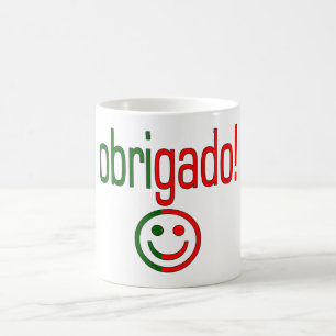 Mug Le Merci portugais Obrigado de cadeaux font face