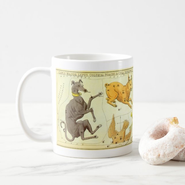 Mug Le miroir de l'Ukraine, la carte céleste de l'astr (Avec donut)