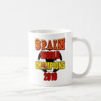 Mug Le monde de l'Espagne soutient 2010