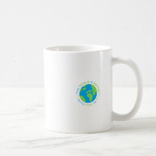 Mug Le monde est meilleur avec vous en sticker
