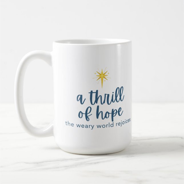 Mug Le monde fatigué se délecte de la cohue (Gauche)