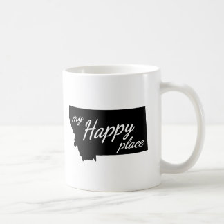 Mug Le Montana est mon noir et blanc heureux d'endroit