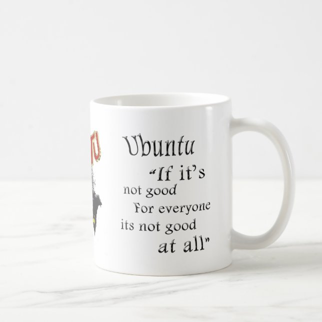 Mug Le mot africain Unité (Droite)