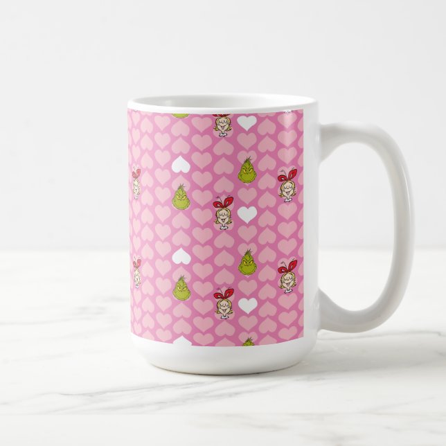 Mug Le Motif de coeur rose Grinch & Cindy-Lou (Droite)