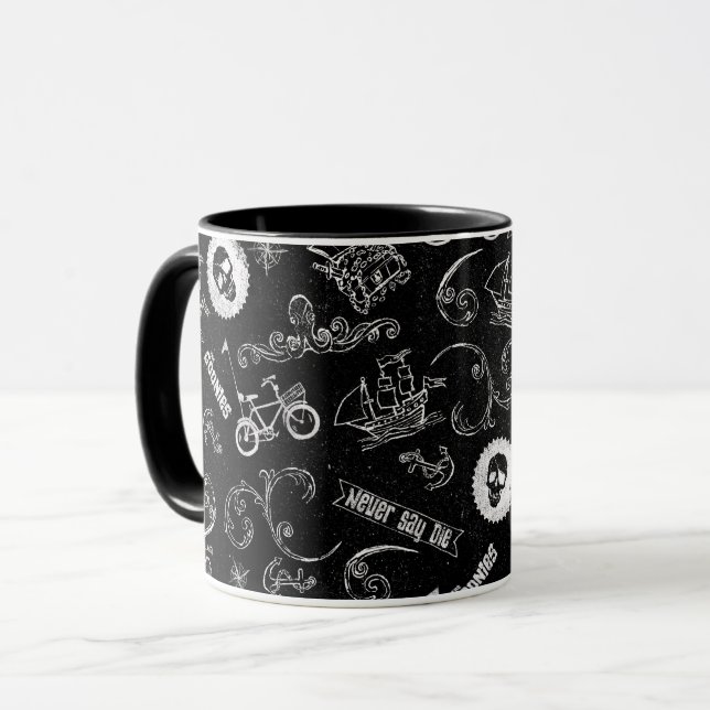 Mug Le Motif des icônes de Goonies (Devant gauche)