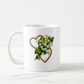 Mug Le muguet avec deux coeurs