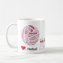 Le net-ball d'amour place le nuage de mot