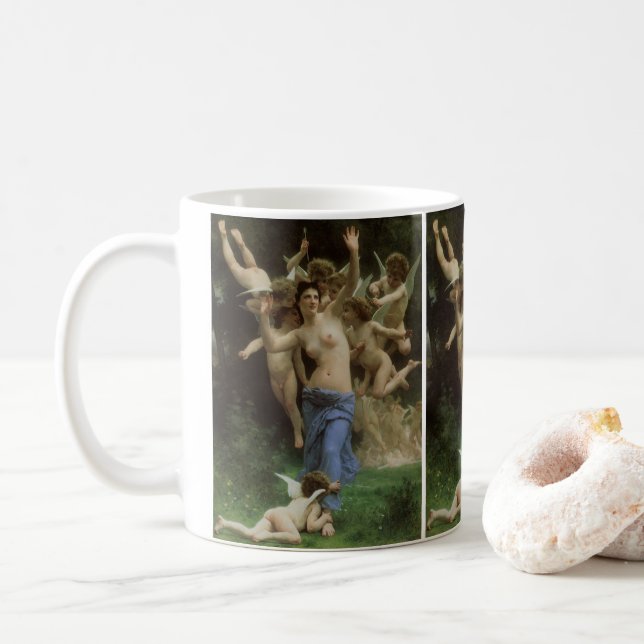 Mug Le nid de la guêpe par William Adolphe Bouguereau (Avec donut)