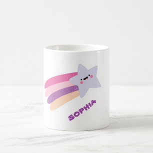 Mug le nom mignon personnalisé d'arc-en-ciel d'étoil