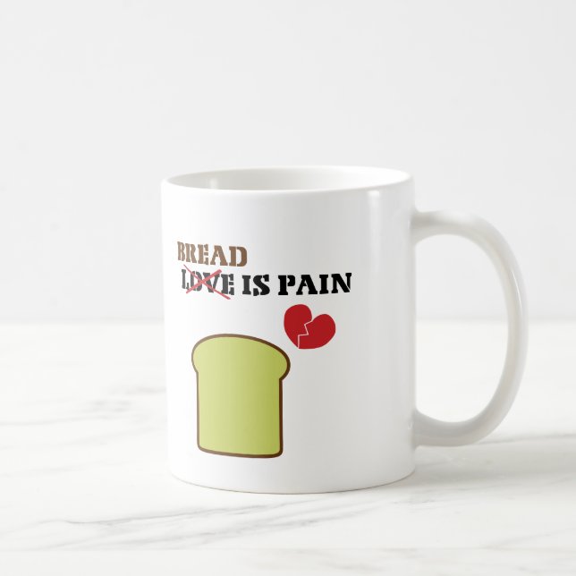 Mug Le pain est une douleur (Droite)
