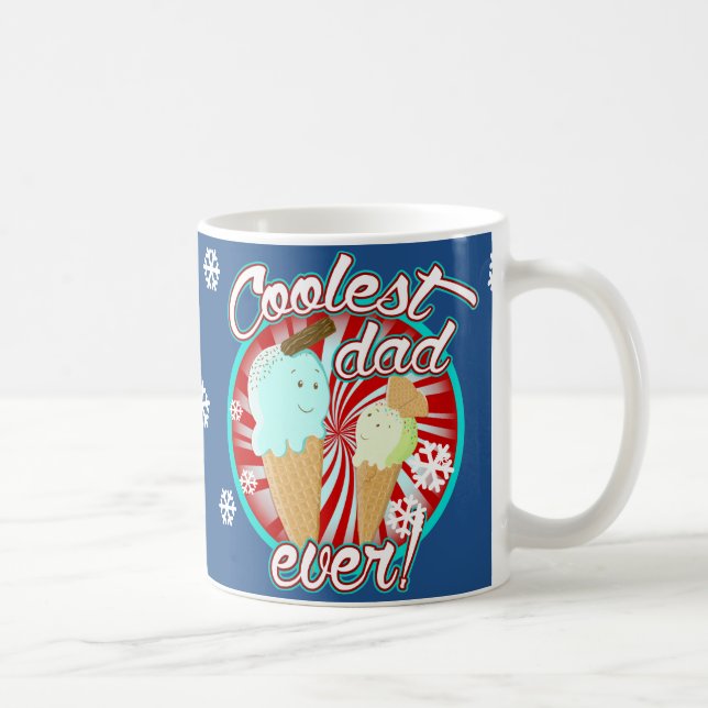 Mug Le papa le plus frais jamais ! (Droite)