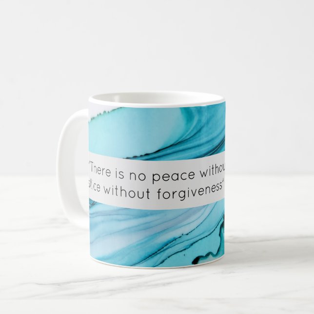 Mug Le pape Jean-Paul II a obtenu une encre bleue posi (Devant gauche)
