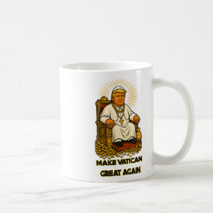 Mug Le pape Trump drôle Trump Vatican Christian Retro 