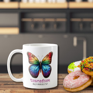Mug Le papillon arc-en-ciel transforme la motivation d