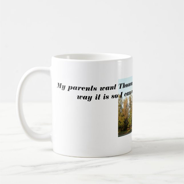Mug Le parc des Mille chênes reste les mêmes arbres (Gauche)