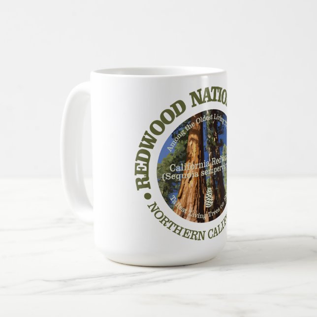Mug Le parc national de Redwood (Devant gauche)