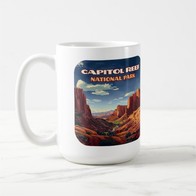 Mug Le Parc National du Capitol Reef Utah Désert Vinta (Gauche)